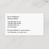 ワックススタンプ公証人公証 名刺 (裏面)