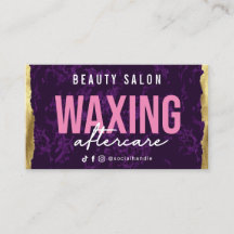 ワックスパープル金ゴールドアフターケアカード