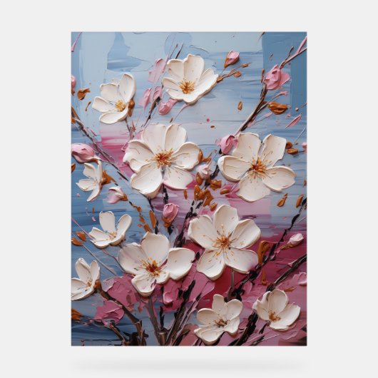 ワックスフラワー – インパストフローラ アクリルサイン (正面)