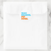 ワックスボードペットドッグサーフギフト ラウンドシール (バッグ)