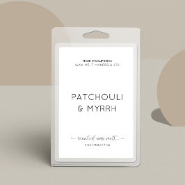 ワックスメエレガントルト包装ミニマル長方形ラベル フードラベル