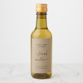 ワックスメッツラベル3x2" Kraft背景シール ワインラベル (正面)