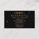 *~*ワックスワンスター金ゴールド月相黒 名刺 (裏面)