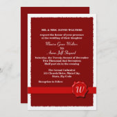 ワックス結婚シール 招待状 (正面/裏面)