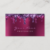 ワックス脱毛ピンク脱毛バイオレットピンクボルドー 名刺 (正面)