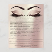 ワックス脱毛施術同意書（免責同意書） チラシ (裏面)