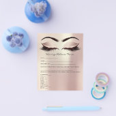 ワックス脱毛施術同意書（免責同意書） チラシ (シングル)