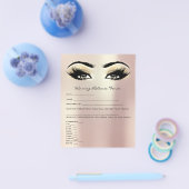 ワックス脱毛施術同意書 1 チラシ (シングル)