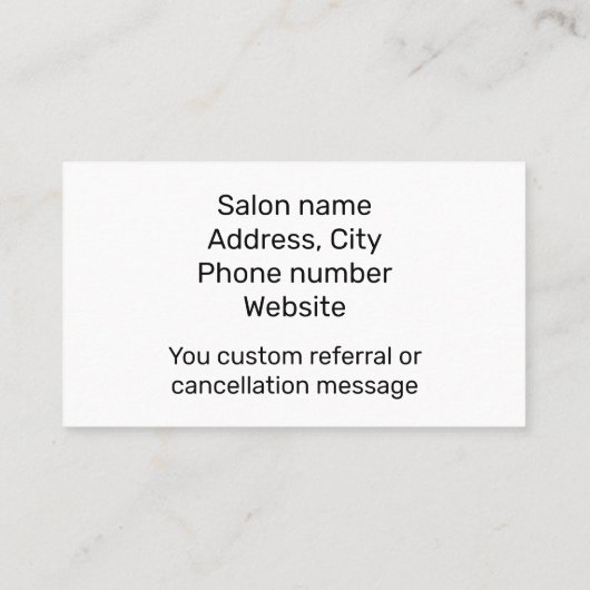 ワックス・テク・ブルー  名刺 (裏面)