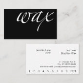 ワックス：ブラジル/ビキニワックスロイヤリティカード ロイヤリティカード (正面/裏面)