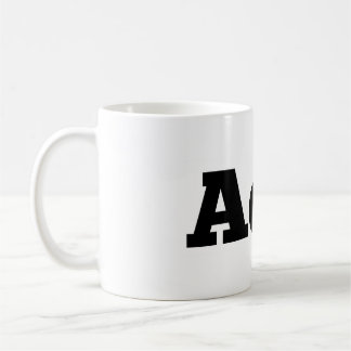 ワックス/"AoW"のロゴのの不在コーヒー・マグ コーヒーマグカップ