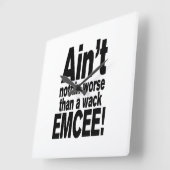 ワック司会以上に悪くない！ スクエア壁時計 (傾斜)