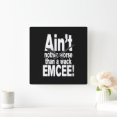 ワック司会以上に悪くない！ スクエア壁時計 (ホーム)