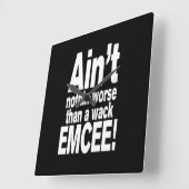 ワック司会以上に悪くない！ スクエア壁時計 (傾斜)