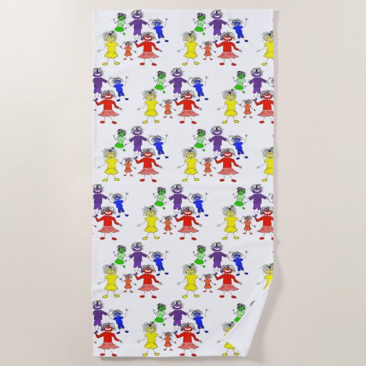 ワック・ア・ドー ビーチタオル (正面)