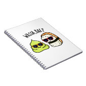 ワッサベー面白い食べ物わさびパンプン ノートブック (右側)