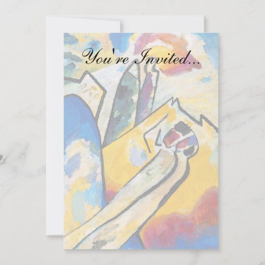 ワッシリーカンディンスキー作曲4 -抽象芸術アート 招待状 (正面)