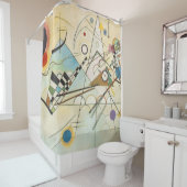 ワッシリーカンディンスキー組成IV 1911-抽象芸術 シャワーカーテン (インサイチュ)