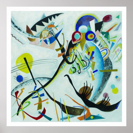 ワッシリーカンディンスキー1921セグメントブルー ポスター (正面)