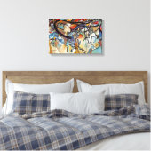 ワッシリーカンディンスキー – コンポジションファイブ抽象芸術アート キャンバスプリント (インサイチュ (寝室))