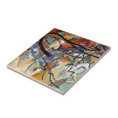 ワッシリーカンディンスキー – コンポジションファイブ抽象芸術アート タイル (側面)