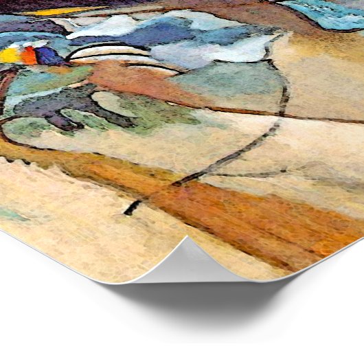 ワッシリーカンディンスキー – コンポジションファイブ抽象芸術アート ポスター (角)