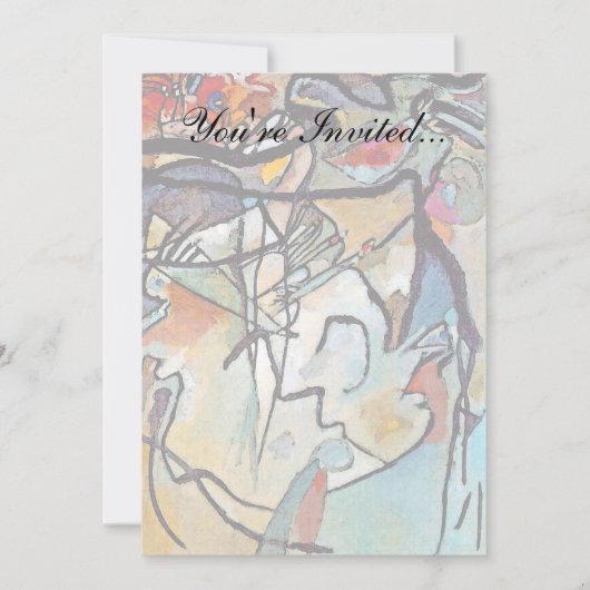 ワッシリーカンディンスキー – コンポジションファイブ抽象芸術アート 招待状 (正面)