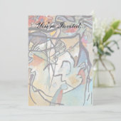 ワッシリーカンディンスキー – コンポジションファイブ抽象芸術アート 招待状 (スタンド正面)