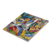 ワッシリーカンディンスキー – コンポジションII抽象芸術アート タイル (側面)