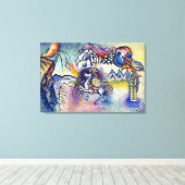 ワッシリーカンディンスキー – サンジョージ&ザホースメン キャンバスプリント (インサイチュ (ウッドフロア))