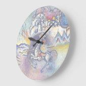 ワッシリーカンディンスキー – サンジョージ&ザホースメン ラージ壁時計 (傾斜)