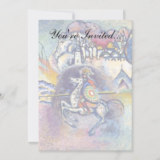 ワッシリーカンディンスキー – サンジョージ&ザホースメン 招待状 (正面)