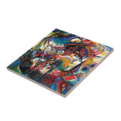 ワッシリーカンディンスキー – モスクワシティスケープ抽象芸術アート タイル (側面)