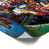 ワッシリーカンディンスキー – モスクワシティスケープ抽象芸術アート ポスター (角)