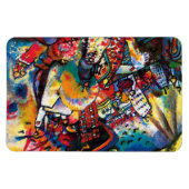 ワッシリーカンディンスキー – モスクワシティスケープ抽象芸術アート マグネット (横)