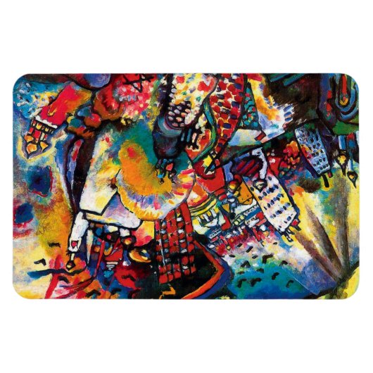 ワッシリーカンディンスキー – モスクワシティスケープ抽象芸術アート マグネット (横)