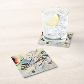 ワッシリーカンディンスキー – 作文VIII 1923 スクエアペーパーコースター (インサイチュ)