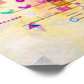 ワッシリーカンディンスキー – 優雅な登り ポスター (角)