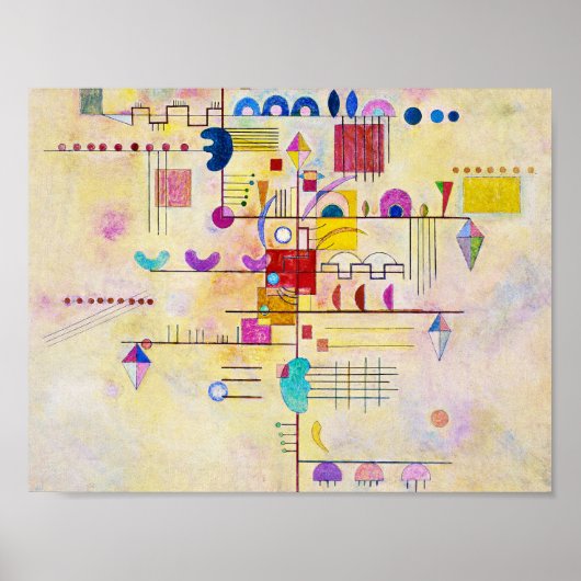 ワッシリーカンディンスキー – 優雅な登り ポスター (正面)