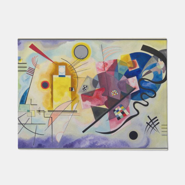 ワッシリーカンディンスキー – Jaune Rouge Bleu ドアマット (正面)