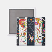 ワッシーストライプリー・カンディンスキー マグネット (正面/裏面)