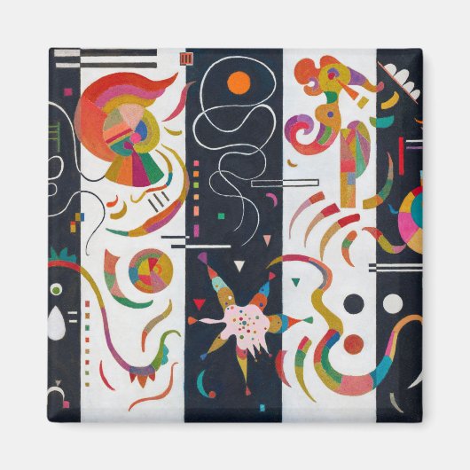 ワッシーストライプリー・カンディンスキー マグネット (正面)