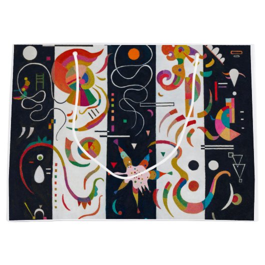 ワッシーストライプリー・カンディンスキー ラージペーパーバッグ (正面)