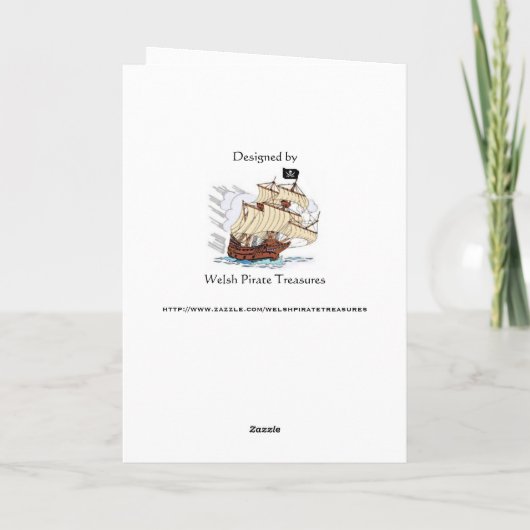 ワッセイルクリスマスの挨拶 シーズンカード (裏面)