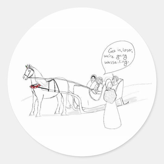 ワッセーリングステッカー ラウンドシール (正面)