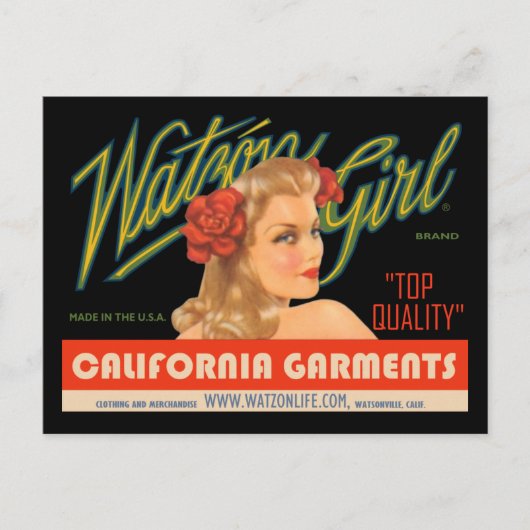 ワッツォン ガール #3 , ポストカード (正面)