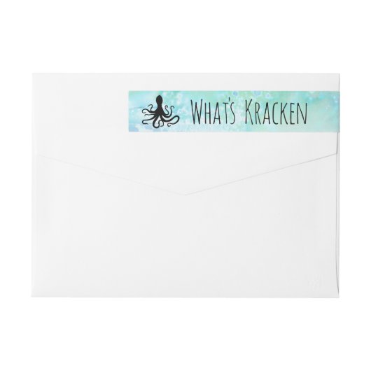 ワッツクラッケンプおもしろいン航海のン |差出人住所 ラップアラウンドラベル (裏面)