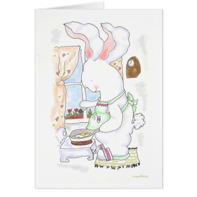 ワッツ料理バニーカード (正面)