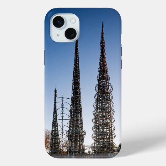 ワッツ・タワーズロサンゼルス Case-Mate iPhoneケース (裏面)