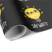 ワットおもしろい電球プンダークBG ラッピングペーパー (ロールコーナー)